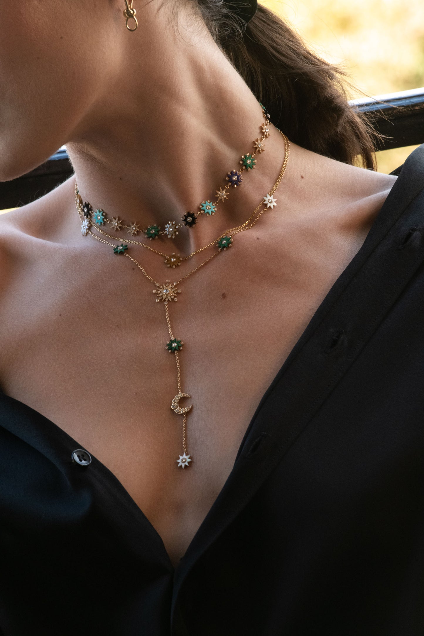 Comète Necklace in Rose Gold | Colette Jewelry