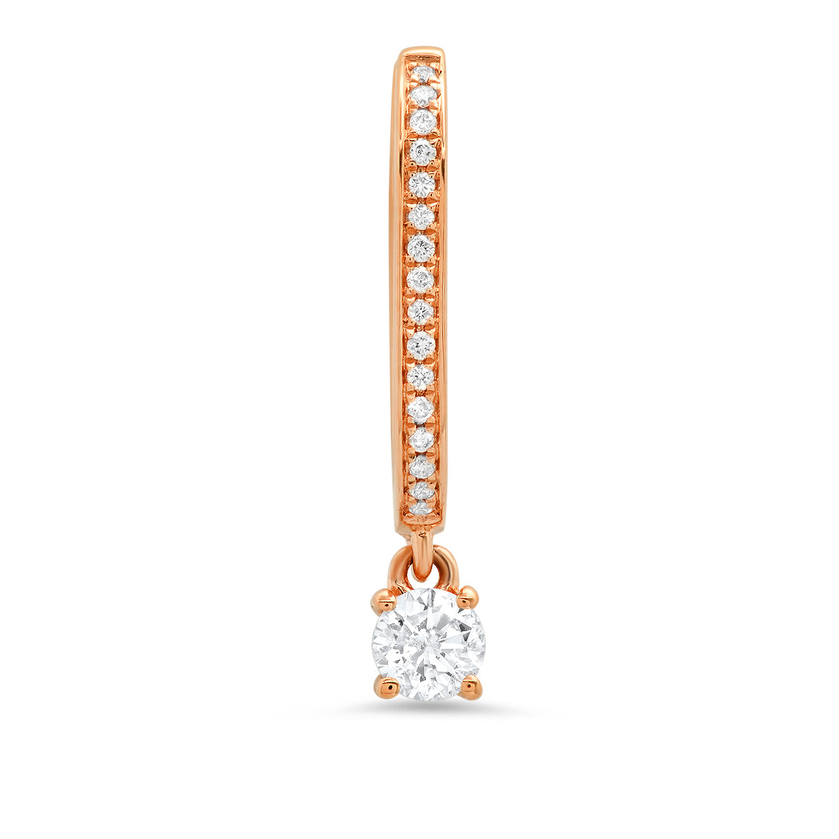 Medium Maasai Hoop with Round Cut White Diamond Pavé Drop – Four Colors — Colette Jewelry