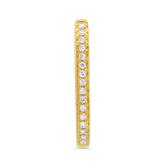 Medium Maasai Hoop Earrings with Pavé White Diamonds in Four Colors in 18K gold — Colette Jewelry