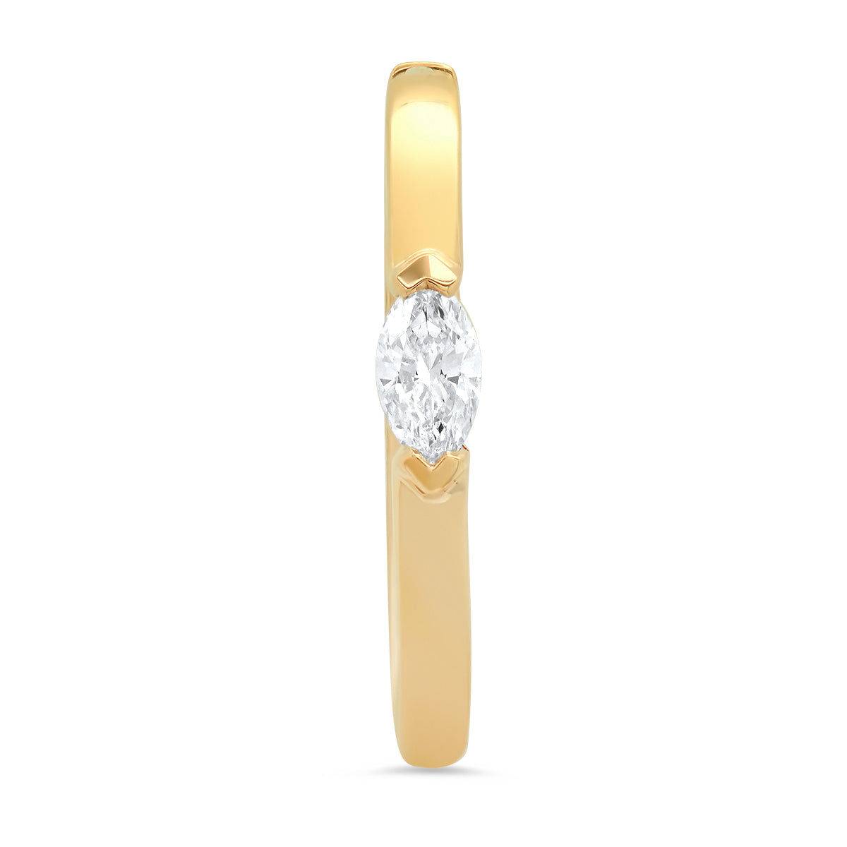 Medium Maasai Hoop Earrings with Marquise White Diamond in Four Colors — Colette Jewelry