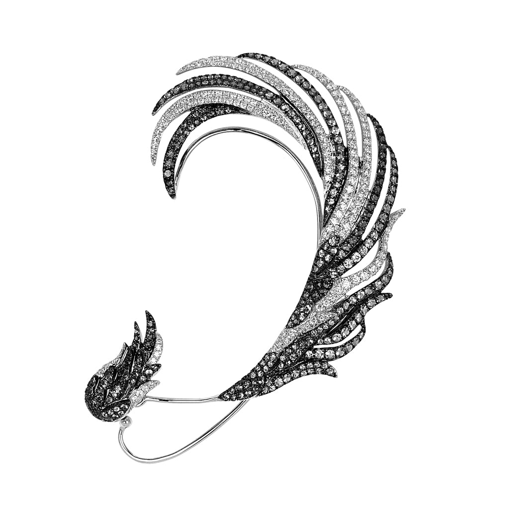 Black & White Corum Diamond Stud Earrings | Colette Jewelry