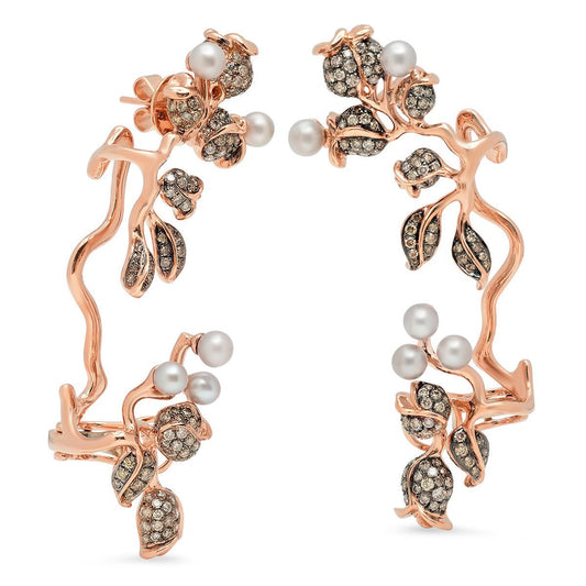 Carduus Earring Cuffs | 18K Gold Diamond Ear Cuffs | Colette Jewelry