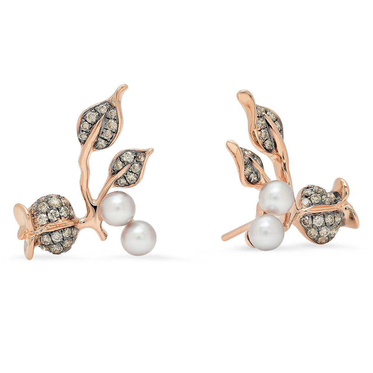 Pink Cynara Stud Earrings | 18K Gold & Pink Sapphires | Colette Jewelry