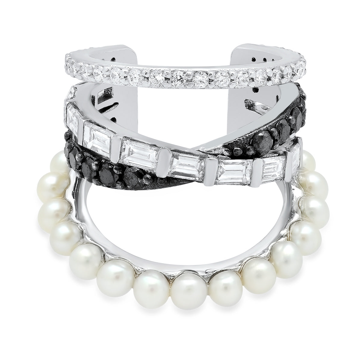 Pearl Entwined Ear Cuff – 18K Gold & Pearl Earring | Colette Jewelry