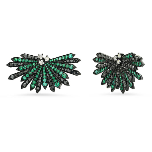 Penacho Emerald Stud Earrings in 18K Gold | Colette Jewelry