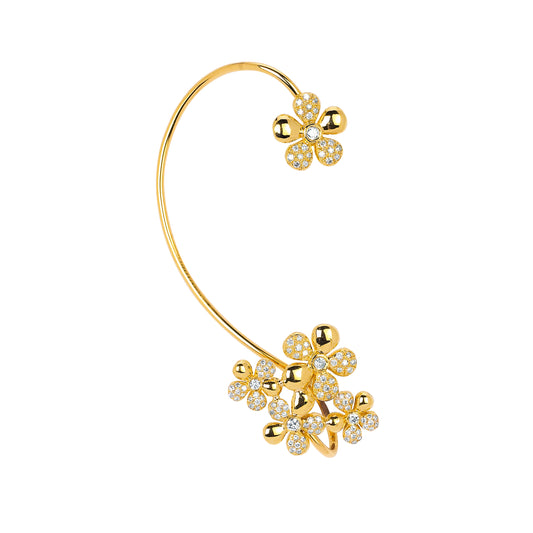Tansy Stud Earrings — 18K Gold & Diamond Studs | Colette Jewelry