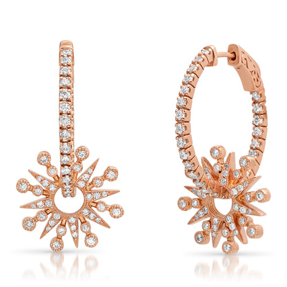 Star Hoop Earrings — Colette Jewelry