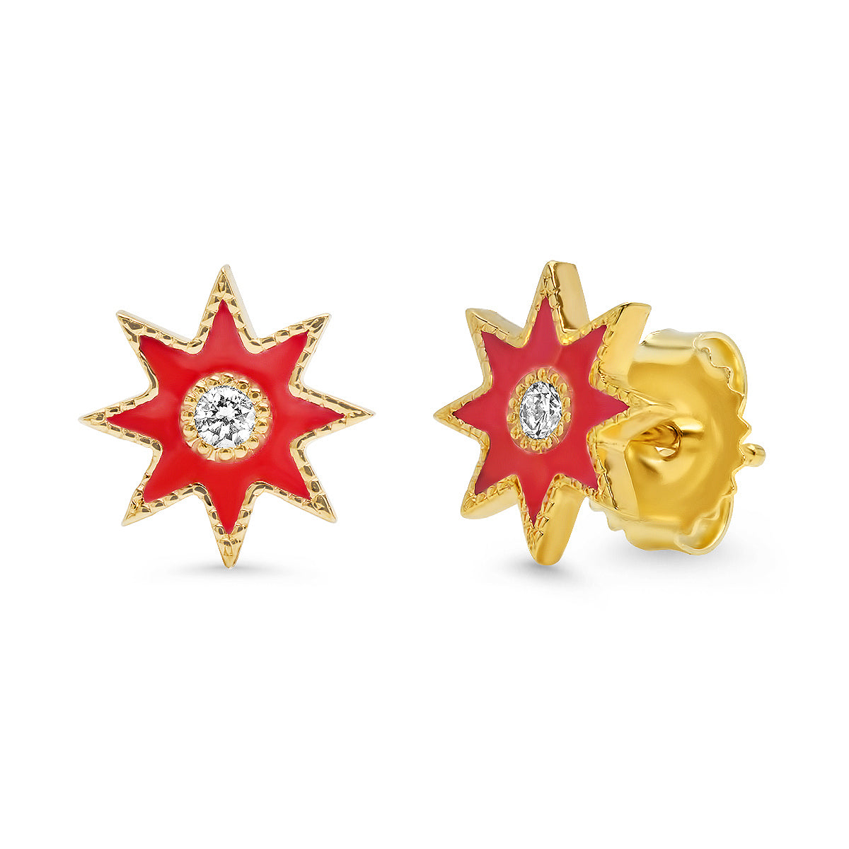 Twinkle Star Studs | 18K Gold Diamond Earrings | Colette Jewelry