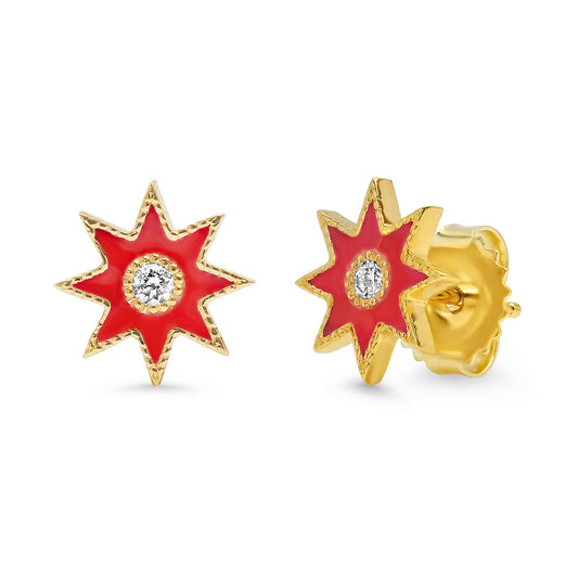 Twinkle Star Studs | 18K Gold Diamond Earrings | Colette Jewelry