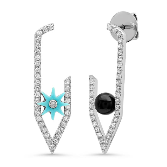 Star Hook Earrings in 18K Gold — Colette Jewelry