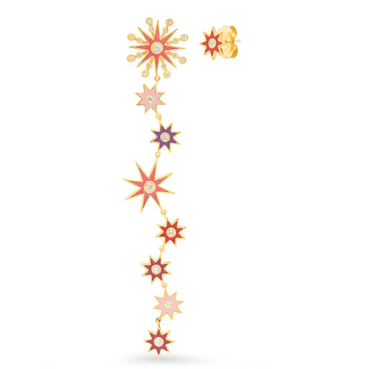 Twinkle Star Duster Earrings – Diamond Studs | Colette Jewelry
