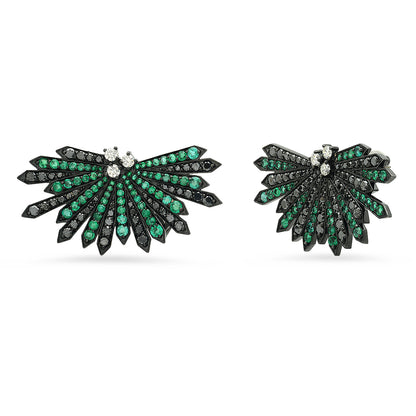 Penacho Cocktail Emerald Earrings in 18K Gold — Colette Jewelry