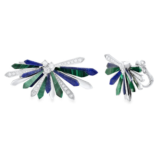 Penacho Cocktail Earrings | 18K Gold & Gemstones | Colette Jewelry