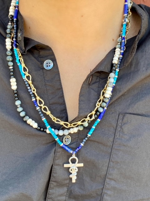 Mantra Necklace 18K Gold — Colette Jewelry