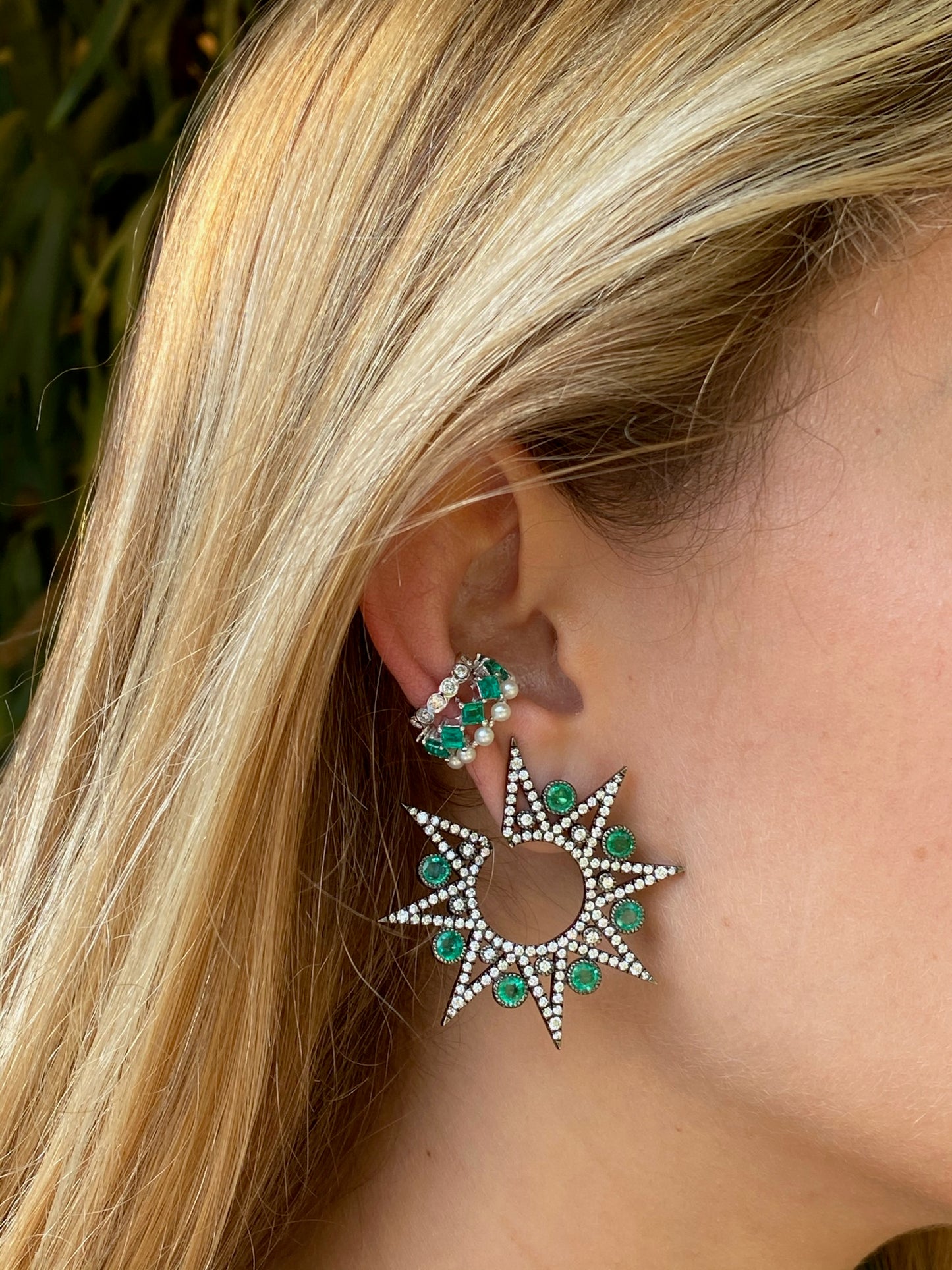 Spike Star Stud Earrings in 18K Gold | Colette Jewelry