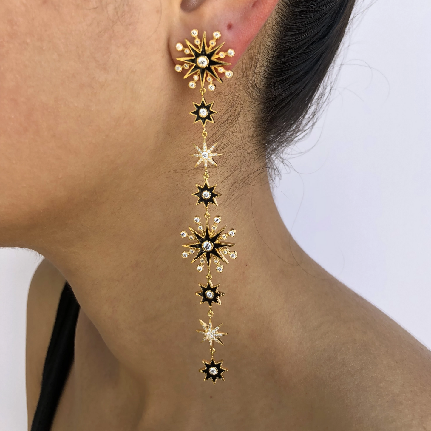 Pyxis Star Duster Stud Earrings in 18K Gold | Colette Jewelry