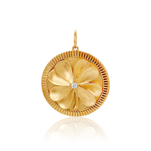 Large Clover Charm 18K Gold Colette Jewelry
