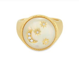 COMÈTE Moon & Stars Rings | Colette Jewelry