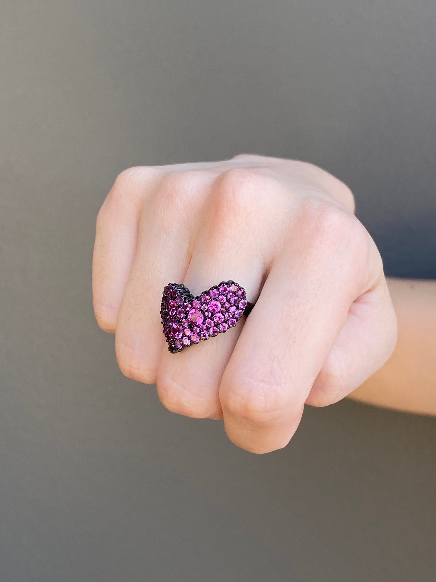 L'amour Ring Pink Sapphire 18K Gold | Colette Jewelry
