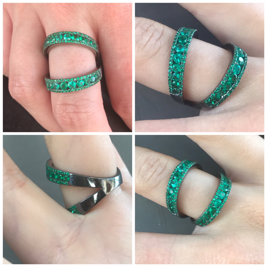 Twined Double Ring