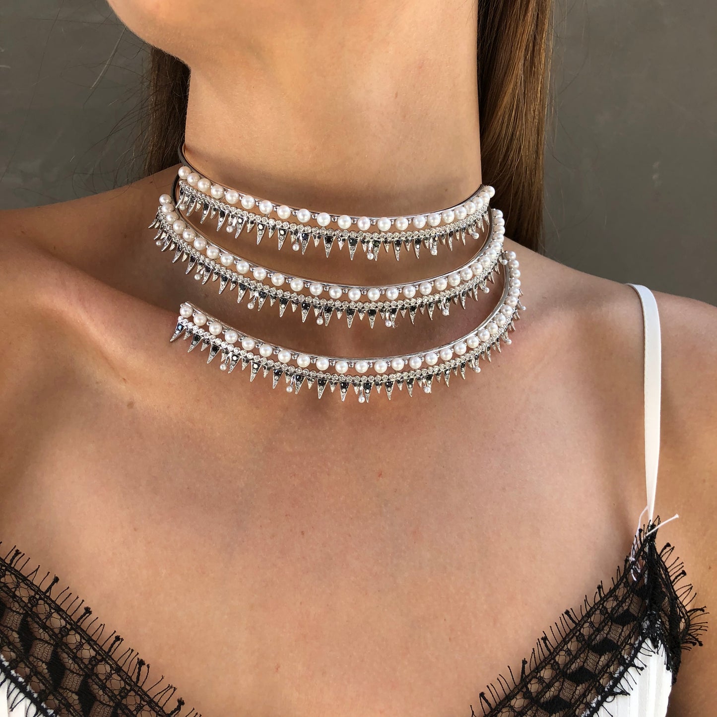 Warrior Necklace — High Jewelry 18K Gold & Diamonds | Colette Jewelry