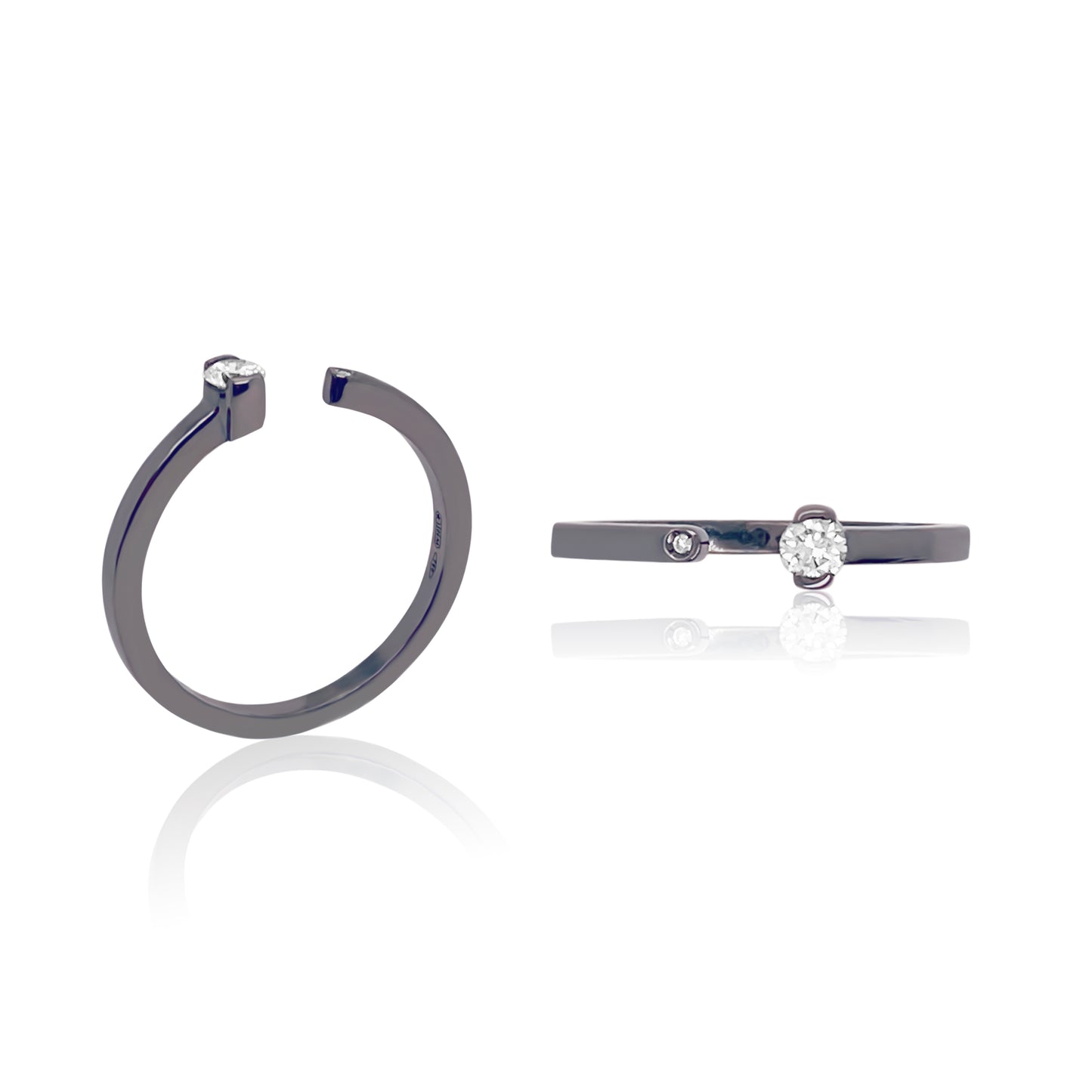 Maasai Open Band Ring in Four Colors in 18K Gold — Colette Jewelry