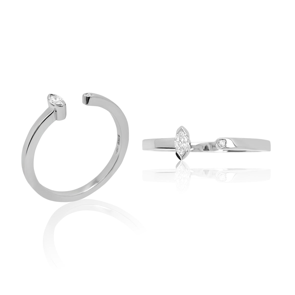 Maasai Open Band Ring Four Colors 18K Gold — Colette Jewelry