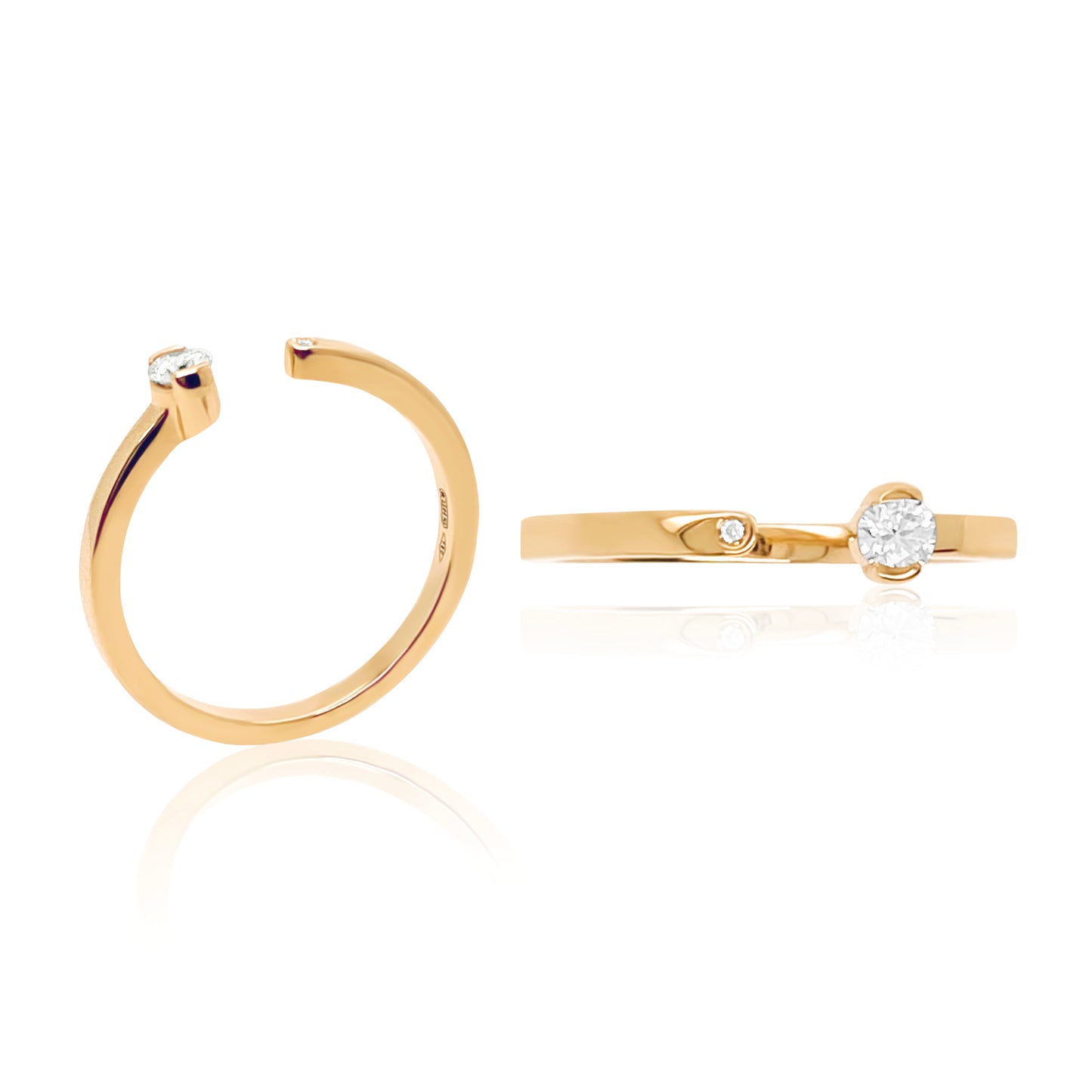Maasai Open Band Ring in Four Colors in 18K Gold — Colette Jewelry
