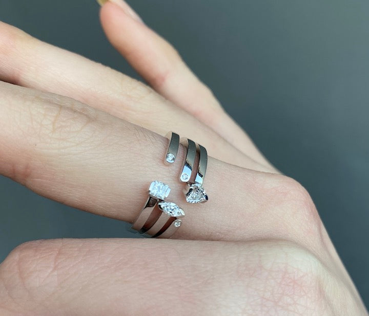 Maasai Open Band Ring in Four Colors — 18K Gold | Colette Jewelry