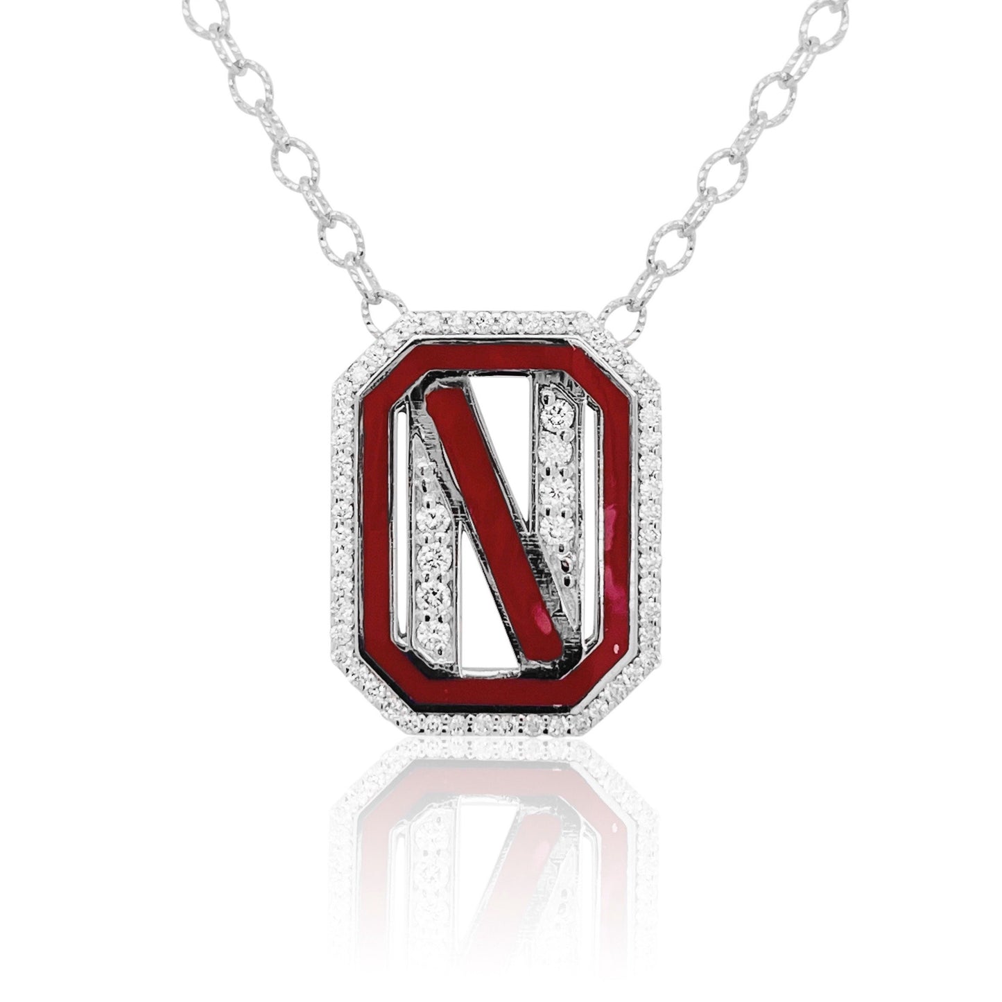 Gatsby Initial Necklace in 18K Gold – 15 Colors | Colette Jewelry
