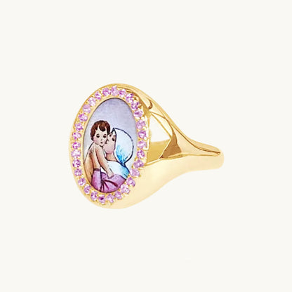 Santos Signet Lady of Good Advice Ring — Colette Jewelry