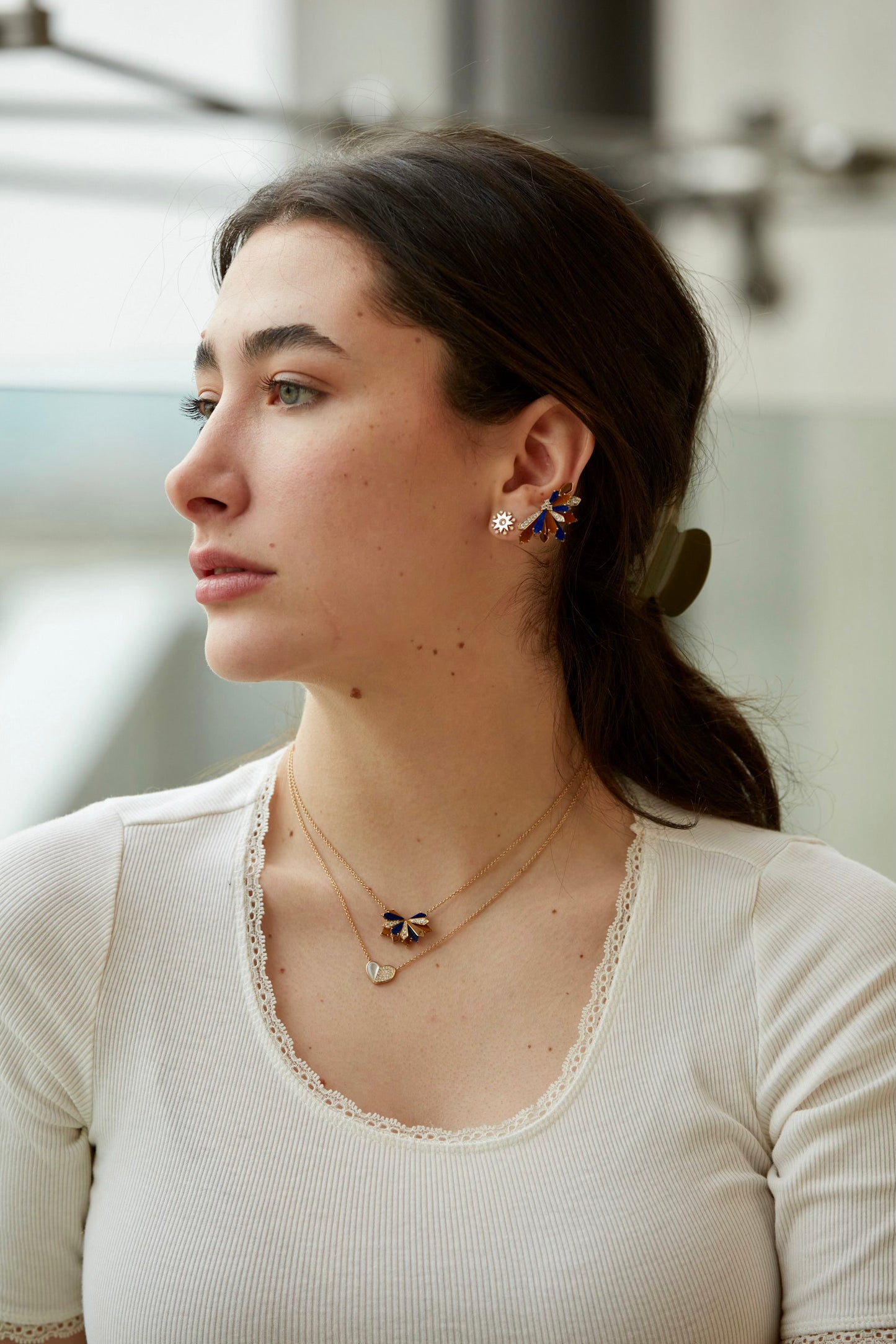 Sofia Pendant Necklace | 18K Gold | Penacho Collection | Colette Jewelry