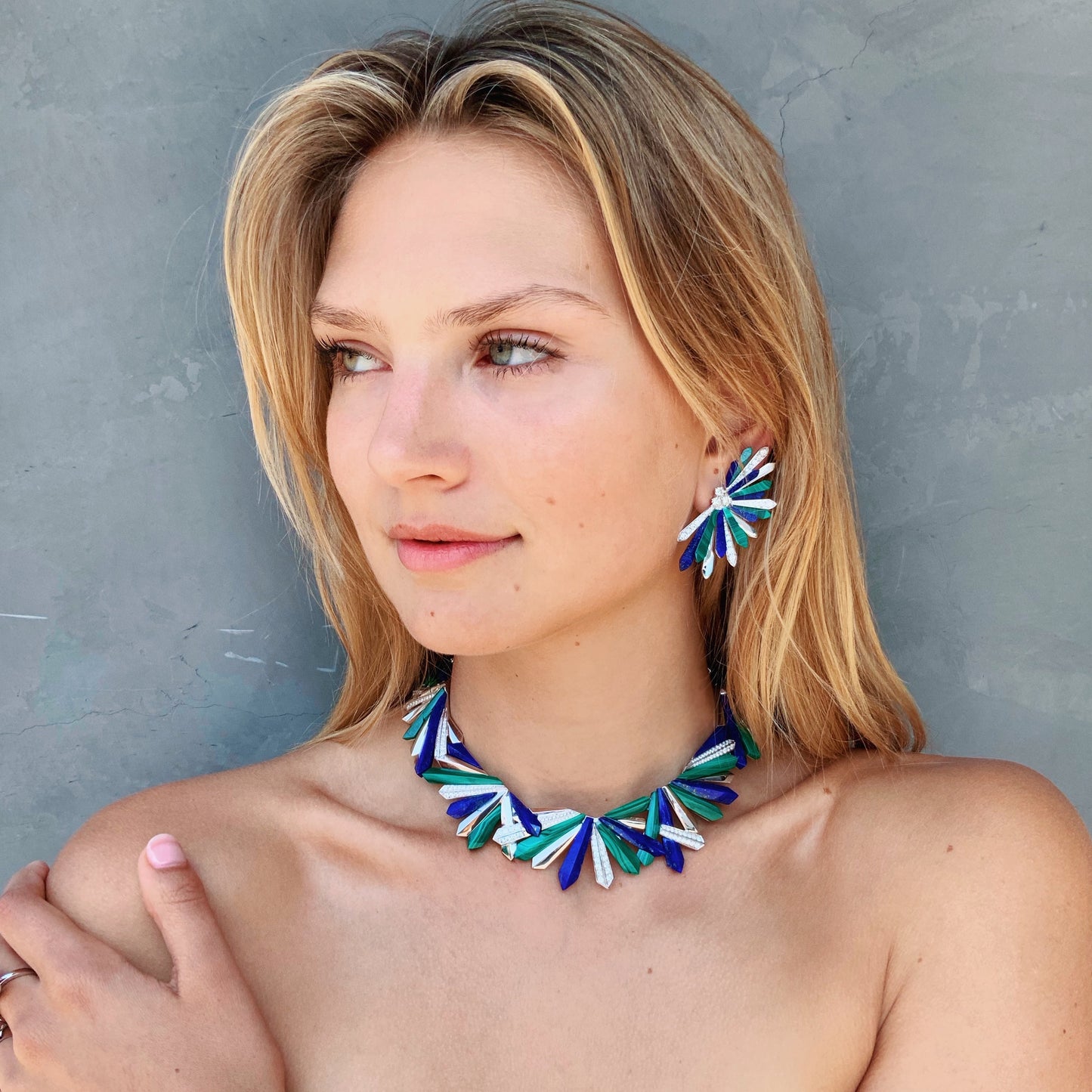 Penacho Cocktail Earrings | 18K Gold & Gemstones | Colette Jewelry