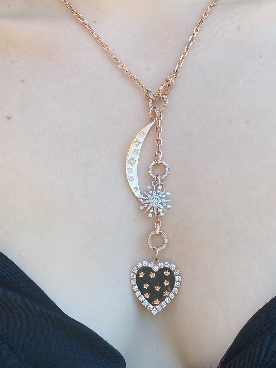 Diamond Heart Charm
