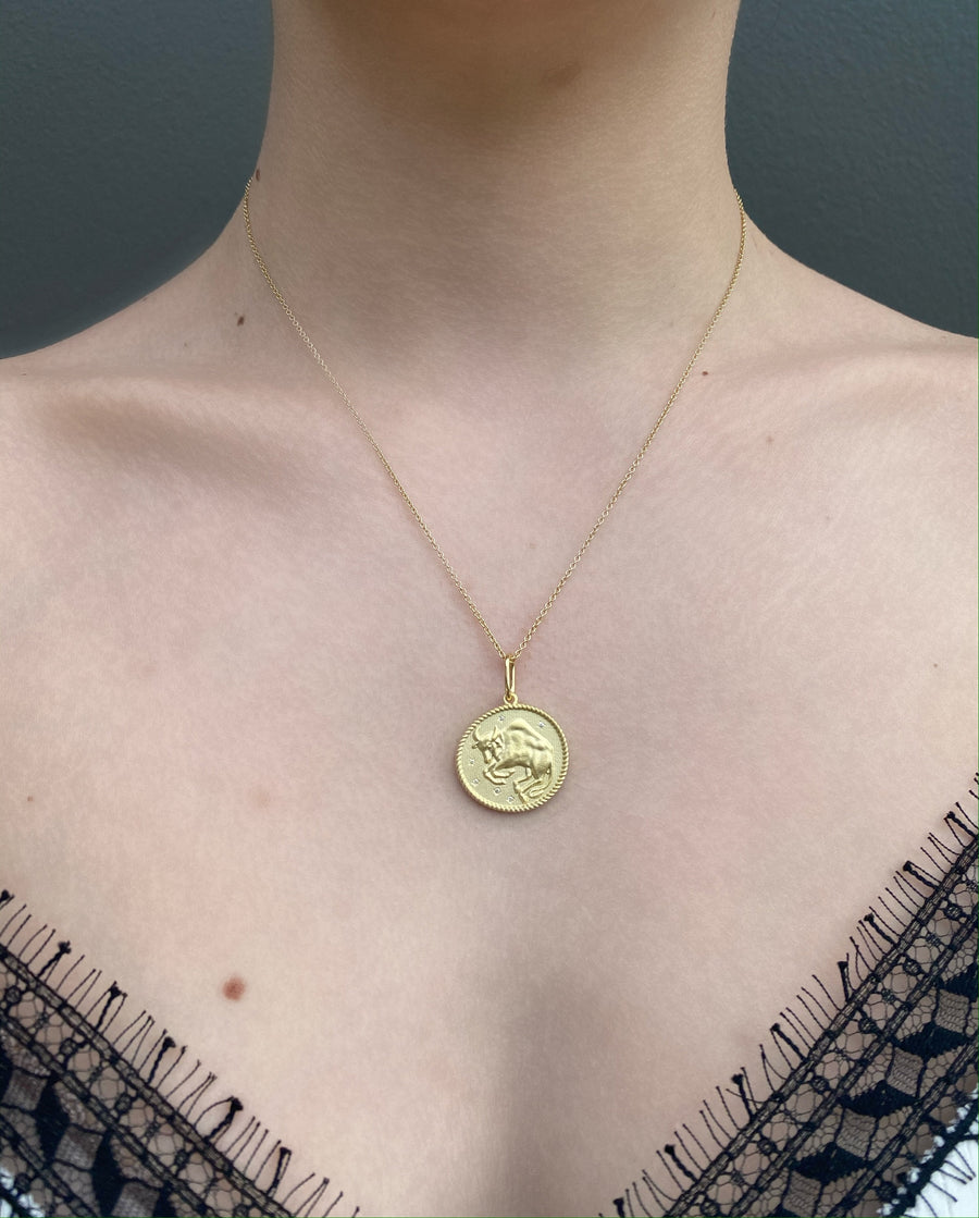 Capricorn Double Sided Zodiac Pendant December 22 - January 20