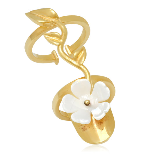 Mother of Pearl Nail Necklace in 18K Rose Gold | Colette Jewelry