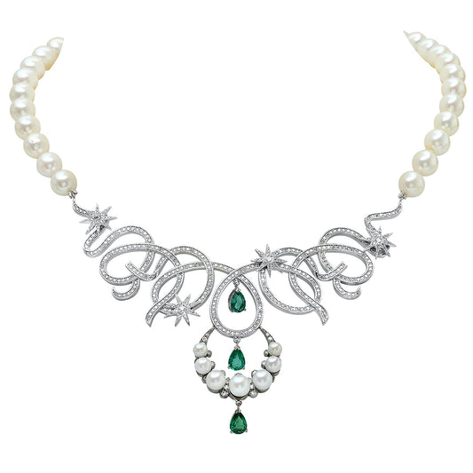 Moon Pearl Necklace | 18K Gold & South Sea Pearl | Colette Jewelry