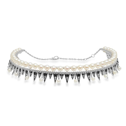 Enchanted Choker Necklace in 18K gold with black diamond — Colette Jewelry