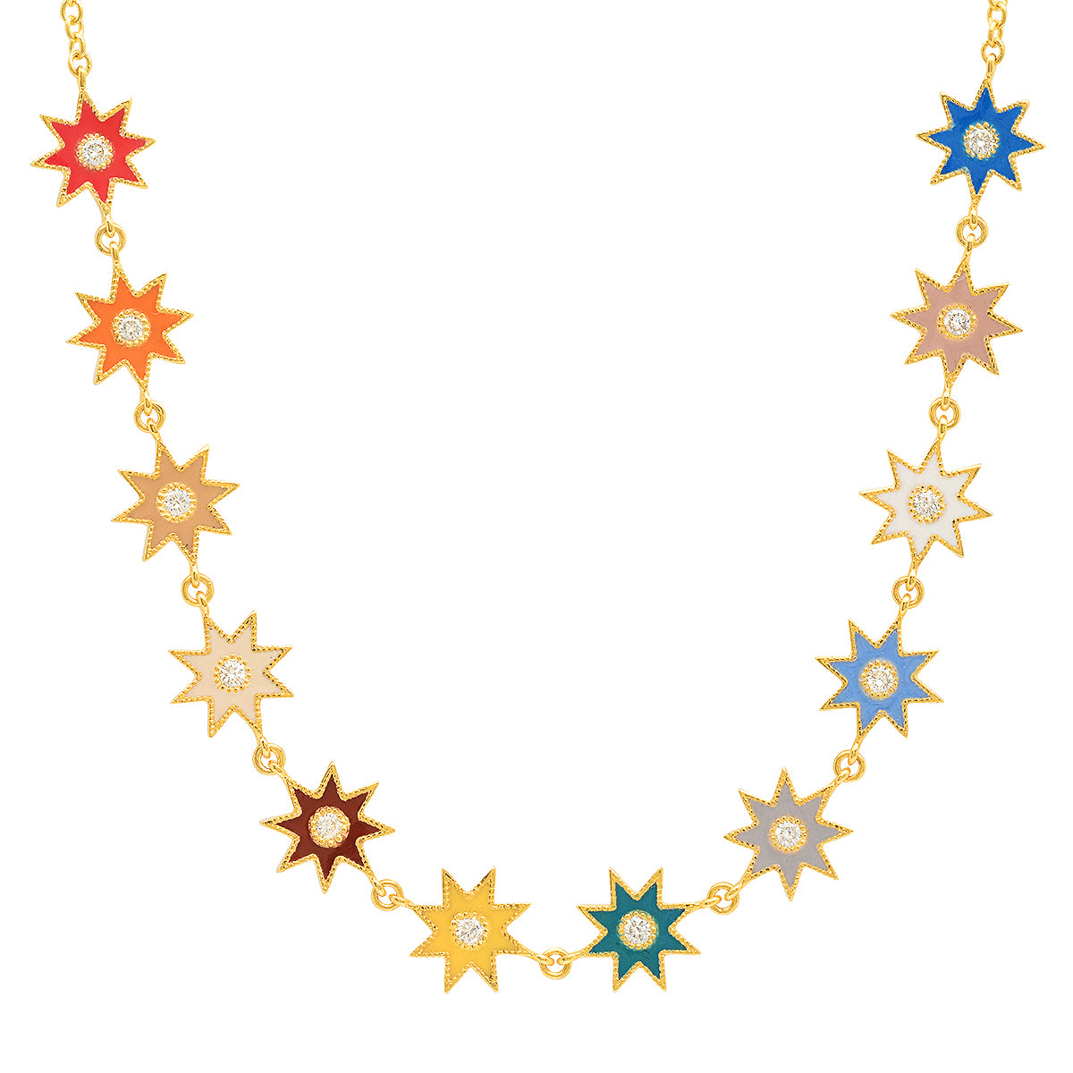 Twinkle Star Necklace | 18K Yellow Gold & Diamond Necklace | Colette Jewelry