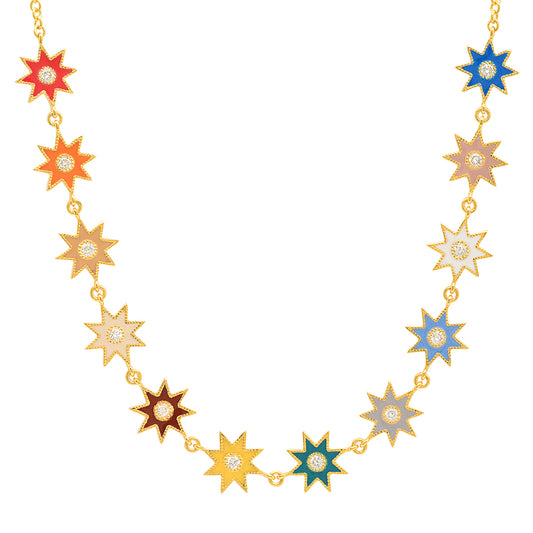 Twinkle Star Necklace | 18K Yellow Gold & Diamond Necklace | Colette Jewelry