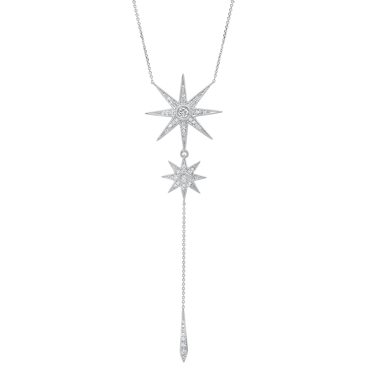 GALAXIA Two Star Drop Necklace | Colette Jewelry