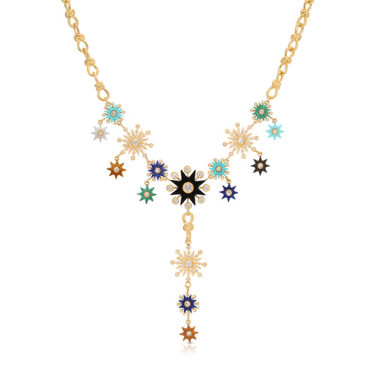 Comète Master Enchain Necklace – Rose Gold & Diamonds – Toi et Moi – Colette Jewelry
