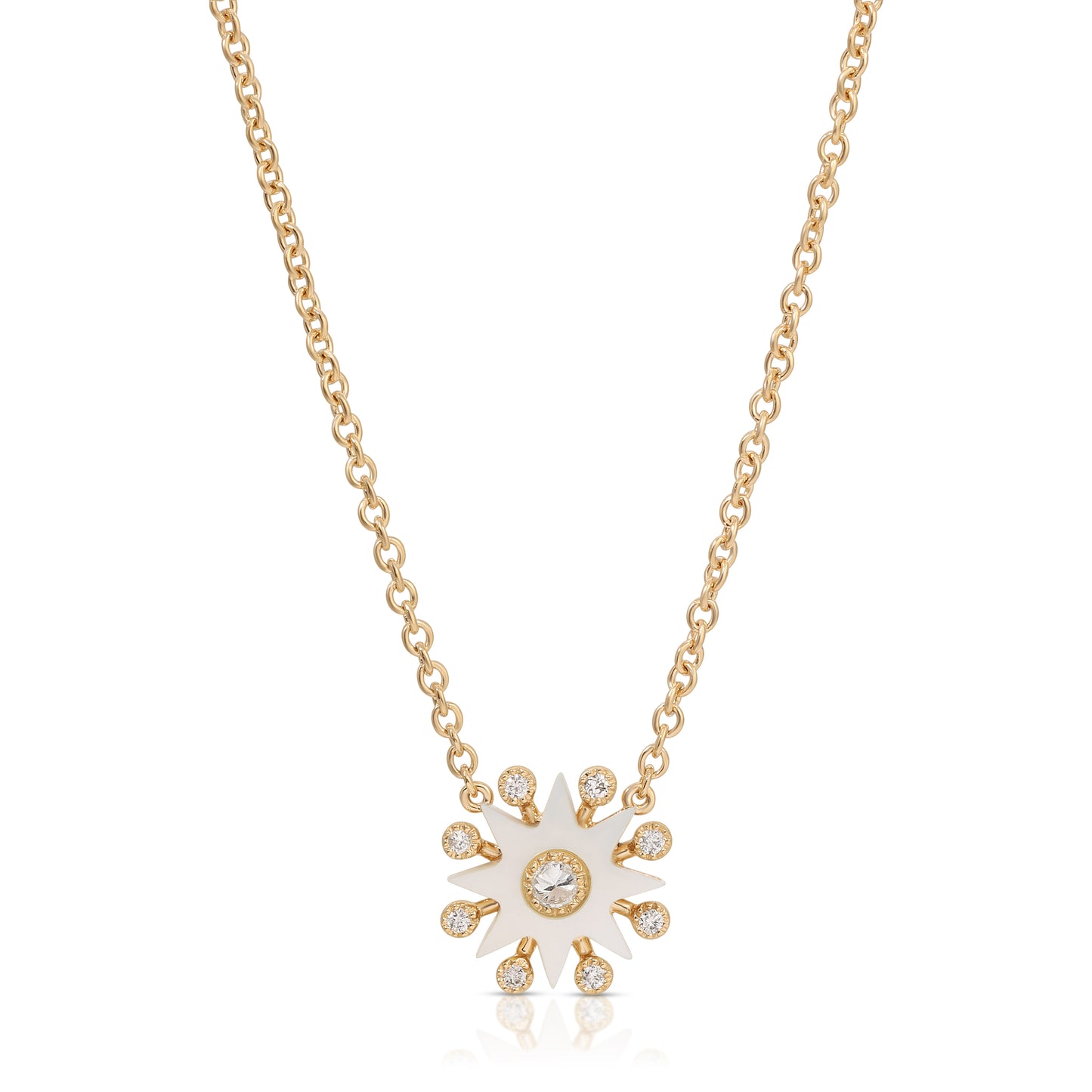 Comète Pendant 18K Gold Diamond & Gemstone Necklace | Colette Jewelry