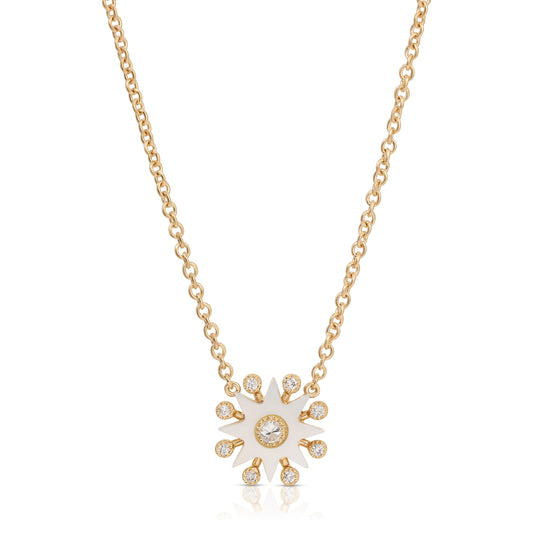 Comète Pendant 18K Gold Diamond & Gemstone Necklace | Colette Jewelry