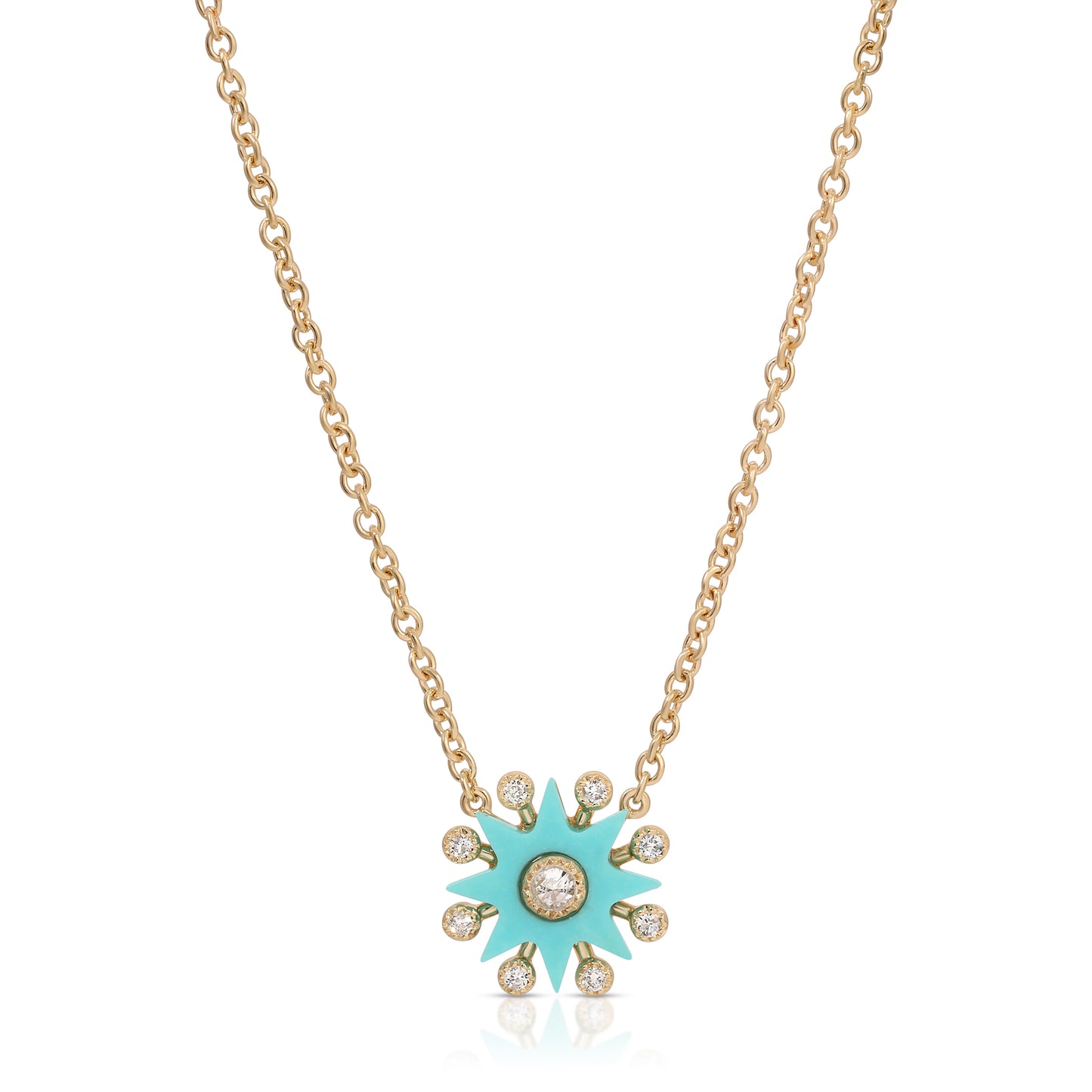 Comète Pendant in 18K Rose Gold — Colette Jewelry