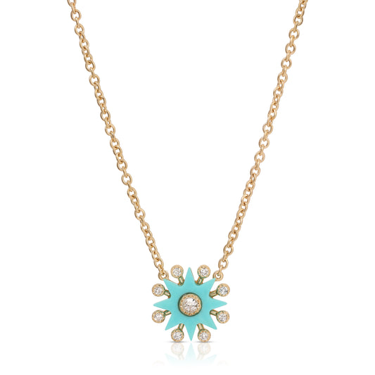 Comète Pendant in 18K Rose Gold — Colette Jewelry