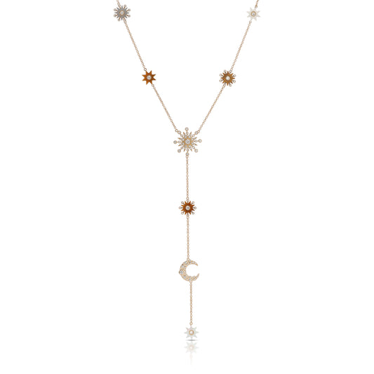 Comète Necklace in 18K Rose Gold | Colette Jewelry