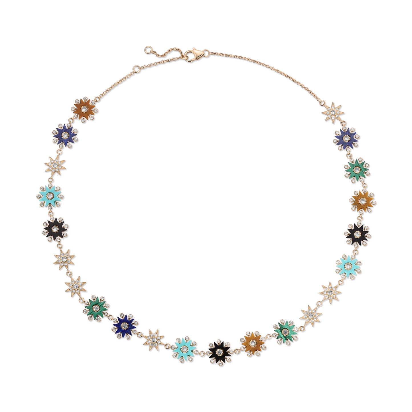 Comète Infinity Necklace — 18K Rose Gold Diamond Necklace | Colette Jewelry
