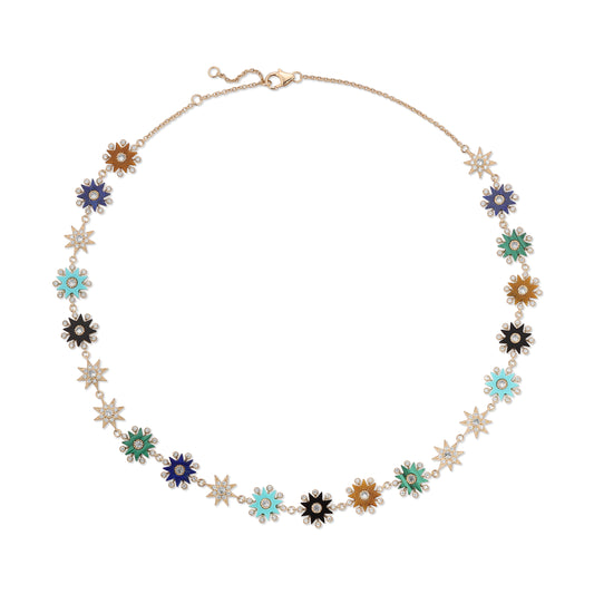 Comète Infinity Necklace — 18K Rose Gold Diamond Necklace | Colette Jewelry