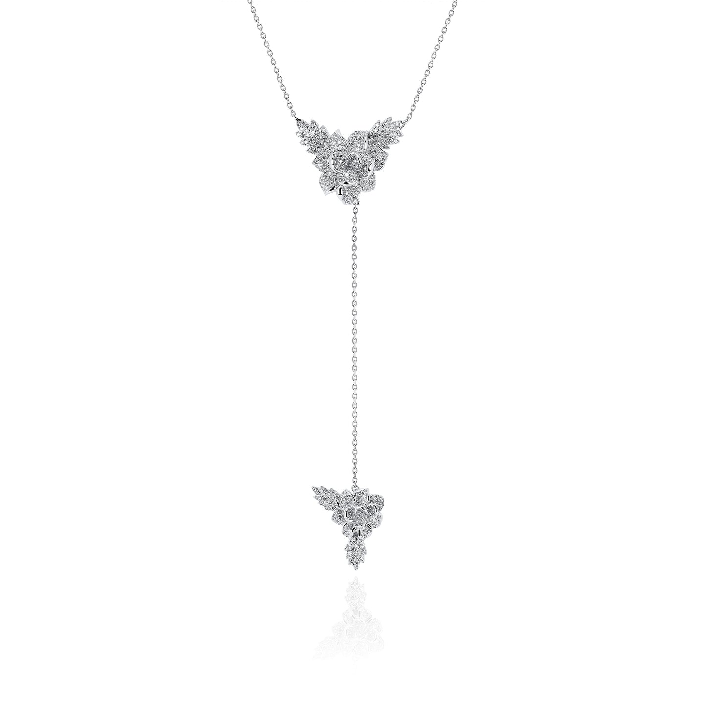 White Napoleon Necklace | 18K Gold & Diamonds | Colette Jewelry